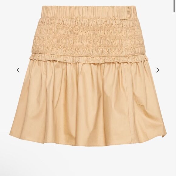 SER.O.YA BRUNA SMOCKED WAIST MINI SKIRT XS - Picture 2 of 7